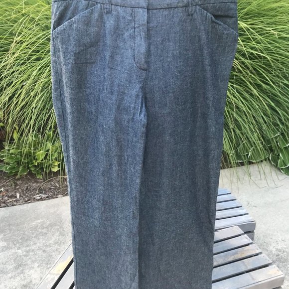 Theory Denim Dress Pants - Size 6 - Picture 2 of 5